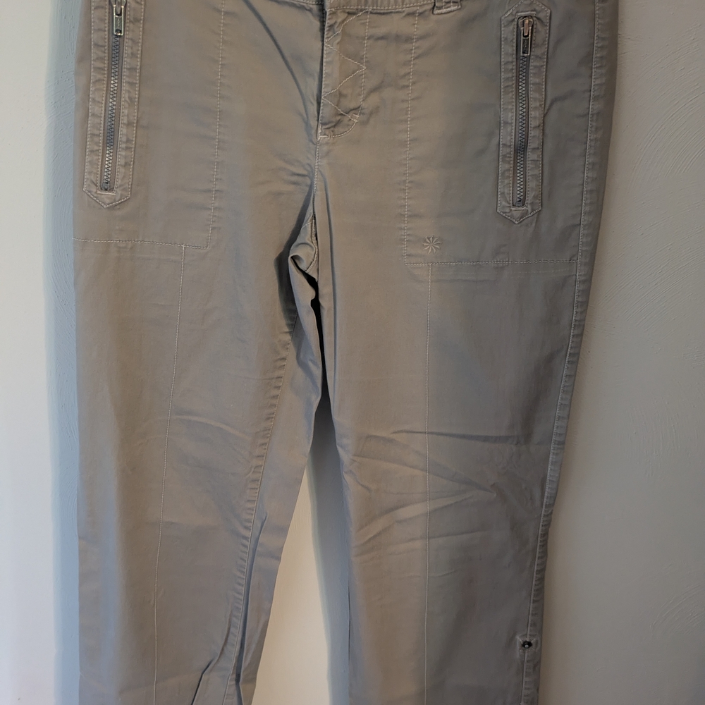 Athleta Tan Trousers Versatile Cotton-Blend